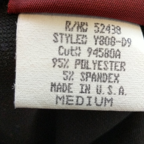 Vintage Blue stretchy black side slit pencil skirt - Picture 6 of 6